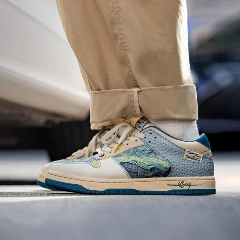 Heidi-Mode | Gogh Starry Night Inspirierte Sneakers - Image 2