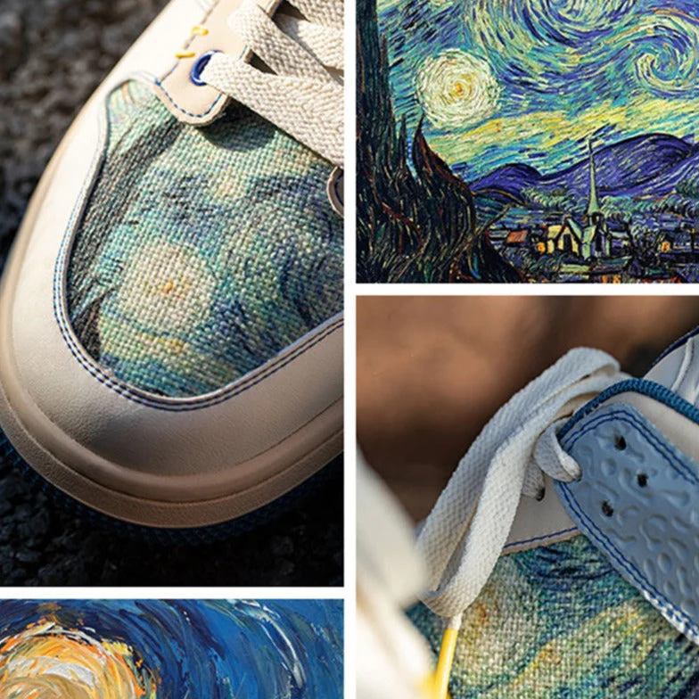 Heidi-Mode | Gogh Starry Night Inspirierte Sneakers - Image 9