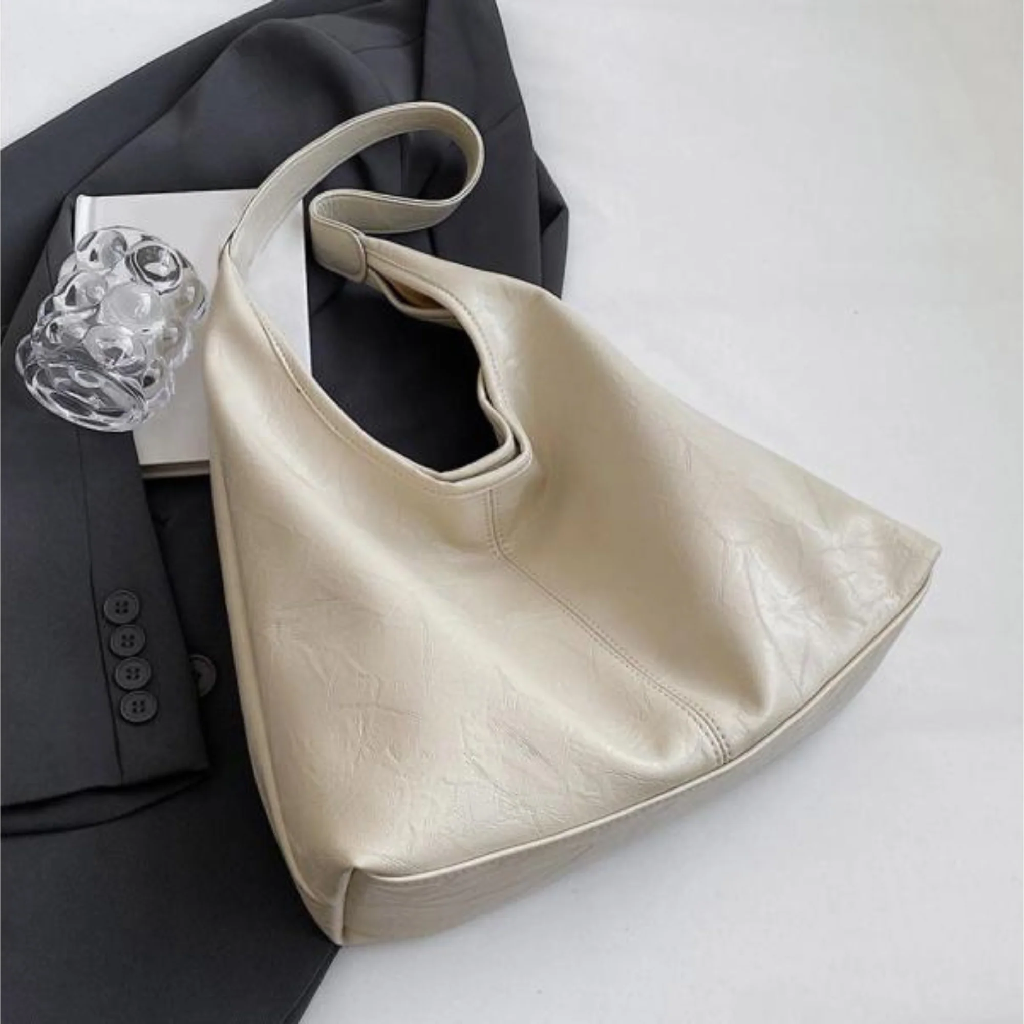 Heidi-Mode | Groß Kunstleder Umhängetasche Damenhandtasche - Image 4