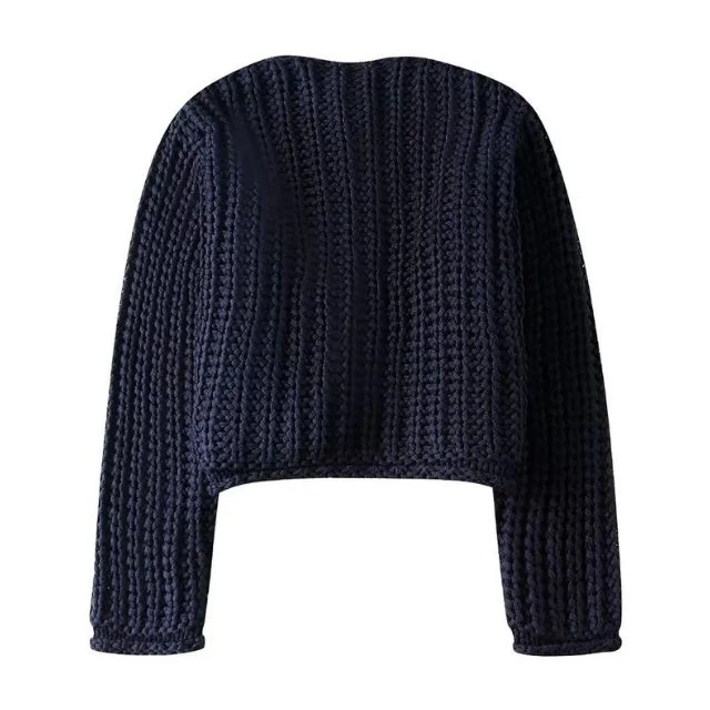 Heidi-Mode | Grobstrick-Strickjacke mit Großen Knöpfen - Image 3