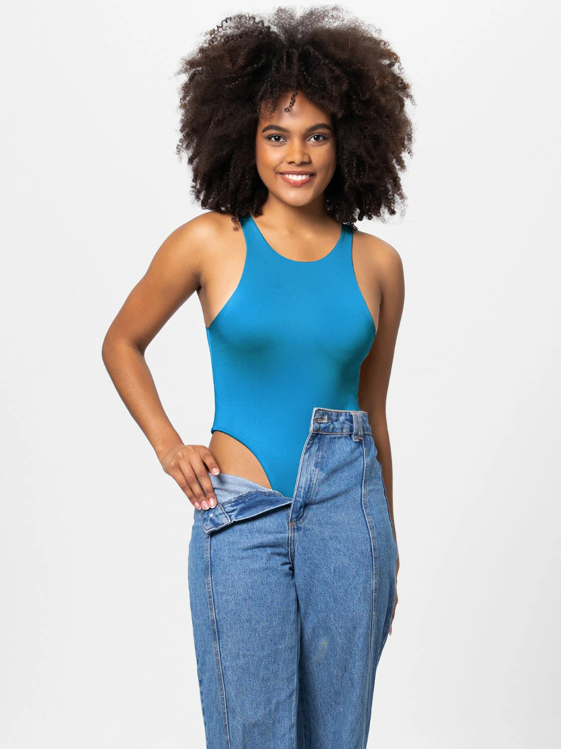 Heidi-Mode | Vollgröße Rundhalsweite Träger Bodysuit - Image 10