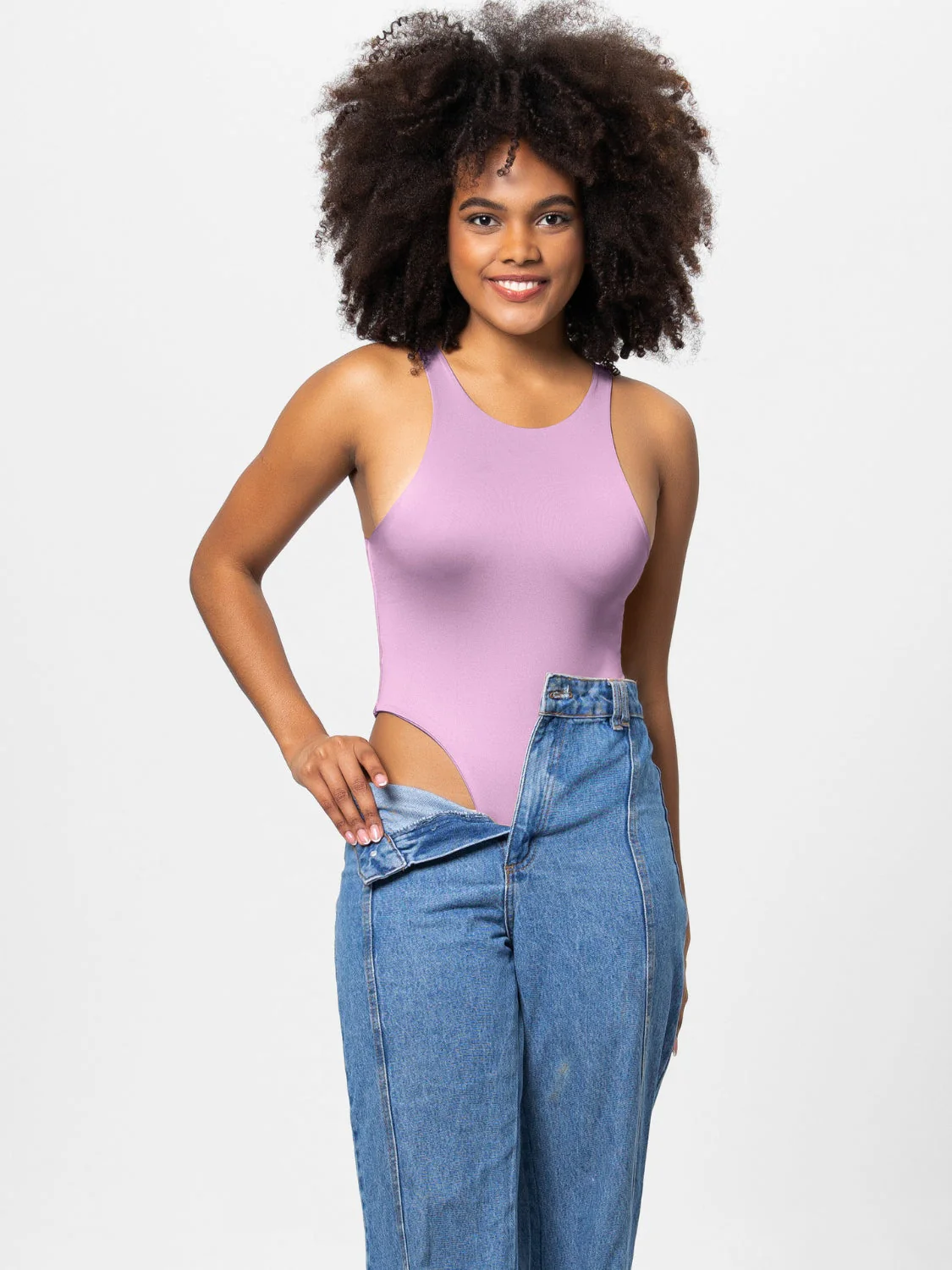 Heidi-Mode | Vollgröße Rundhalsweite Träger Bodysuit - Image 7