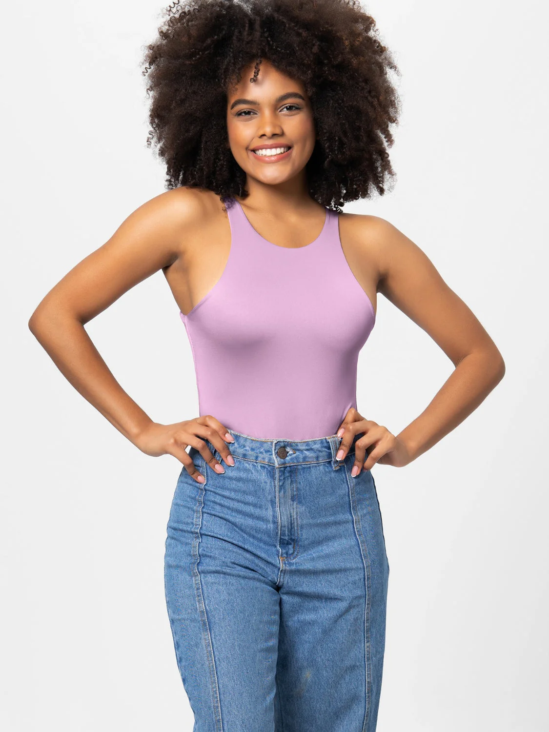Heidi-Mode | Vollgröße Rundhalsweite Träger Bodysuit - Image 8
