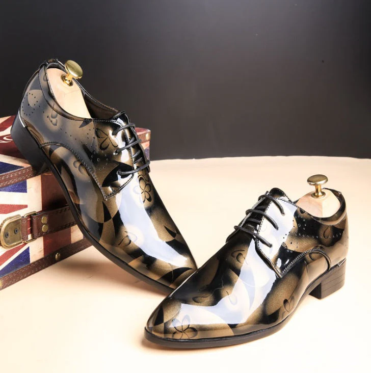 Heidi-Mode | Große Herren Business Freizeitschuhe Aus Glanzleder - Image 3
