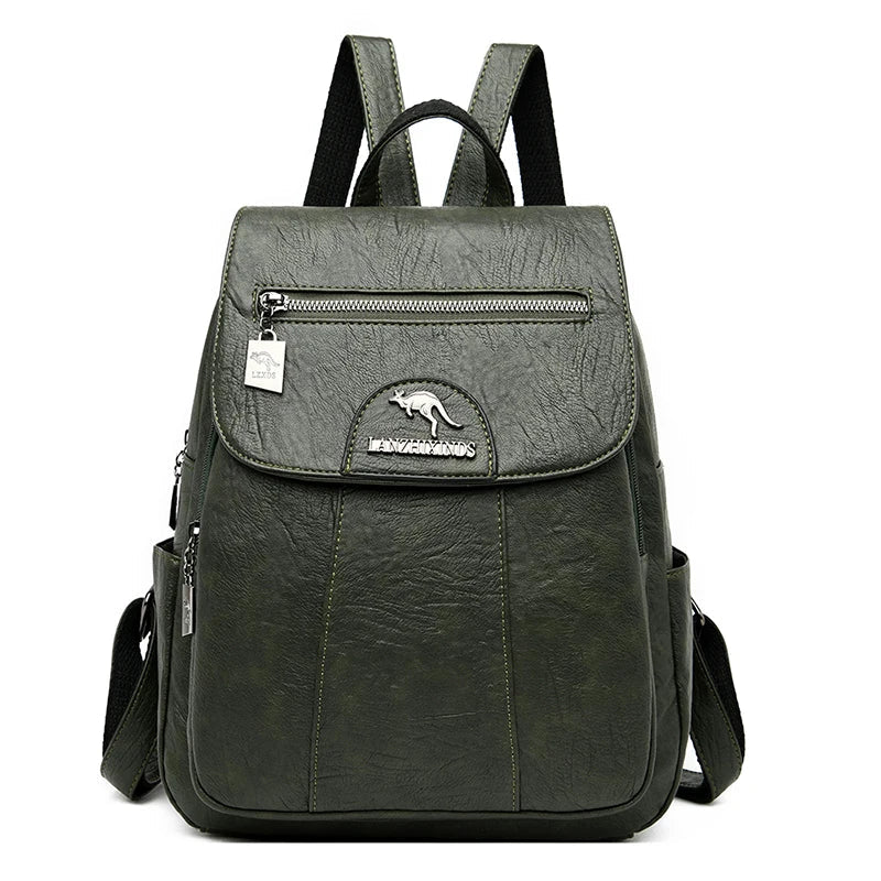 Heidi-Mode | Großer Leder Rucksack mit Diebstahlschutz für Damen - Image 13