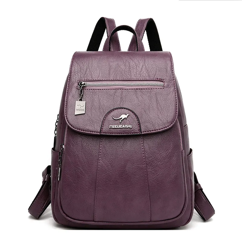 Heidi-Mode | Großer Leder Rucksack mit Diebstahlschutz für Damen - Image 7