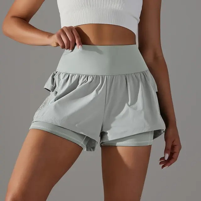 Heidi-Mode | Gym Sport Laufshorts für Damen mit Hoher Taille - Image 4