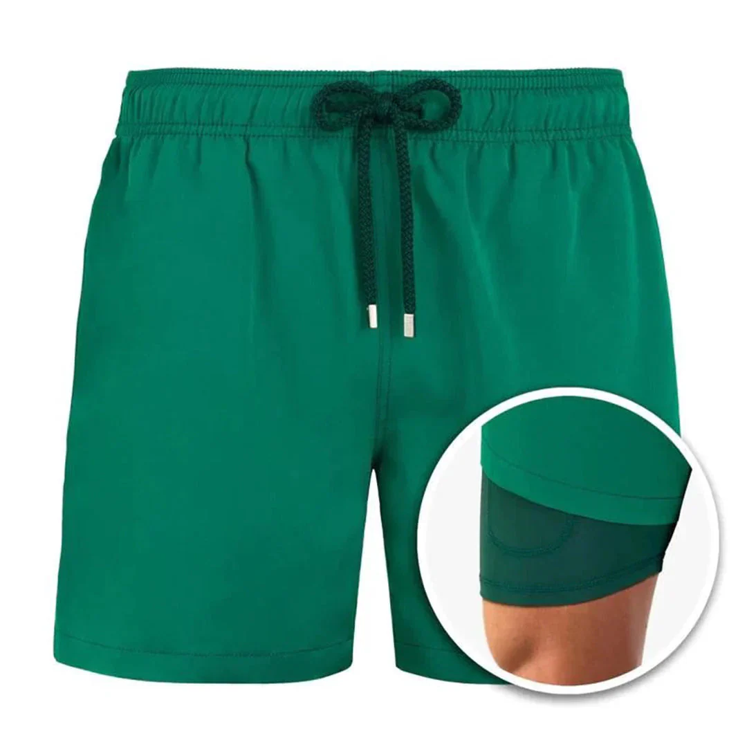 Heidi-Mode | Herren 2 Lagige Schwimmshort Stilvolle Badebekleidung für Männer - Image 5