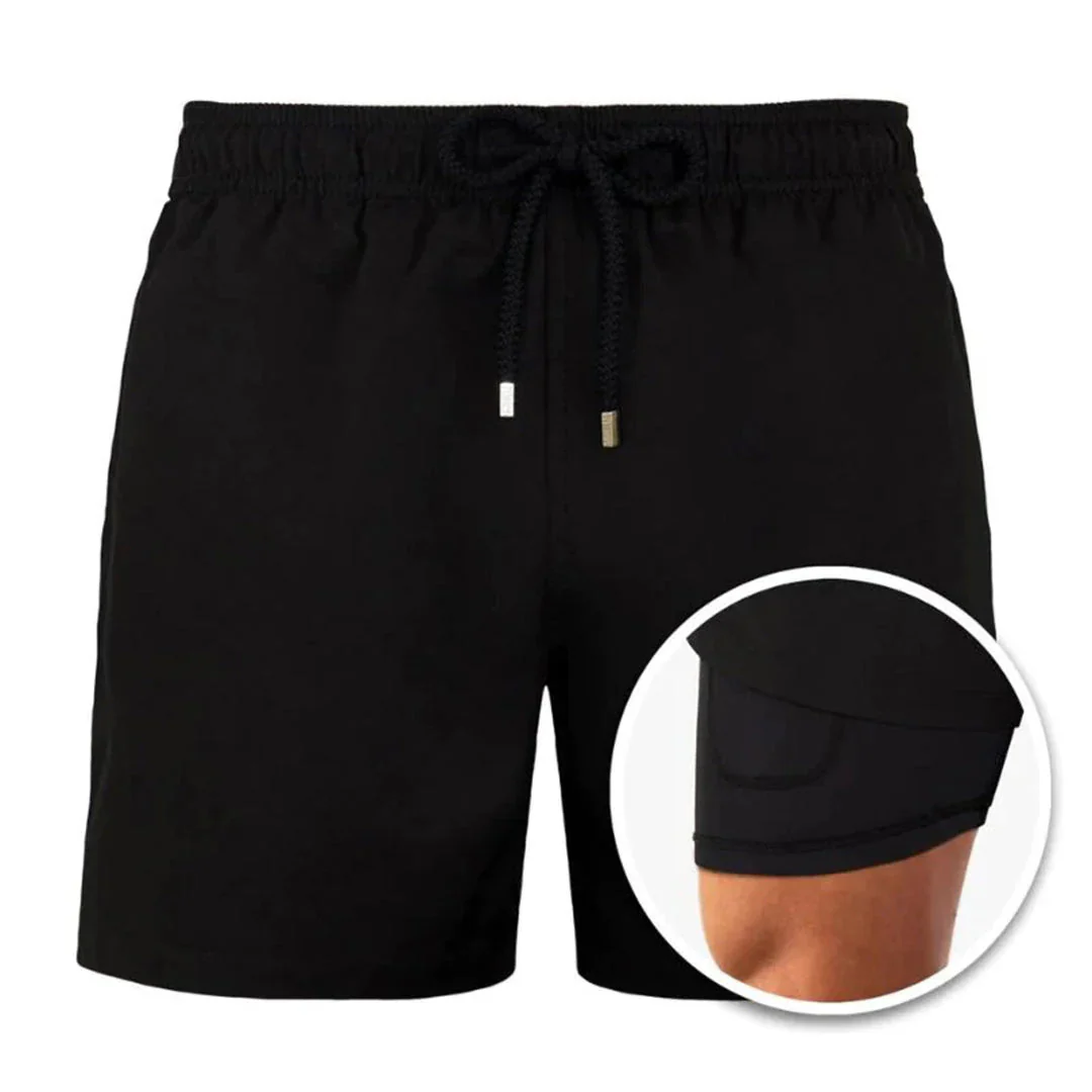 Heidi-Mode | Herren 2 Lagige Schwimmshort Stilvolle Badebekleidung für Männer - Image 6