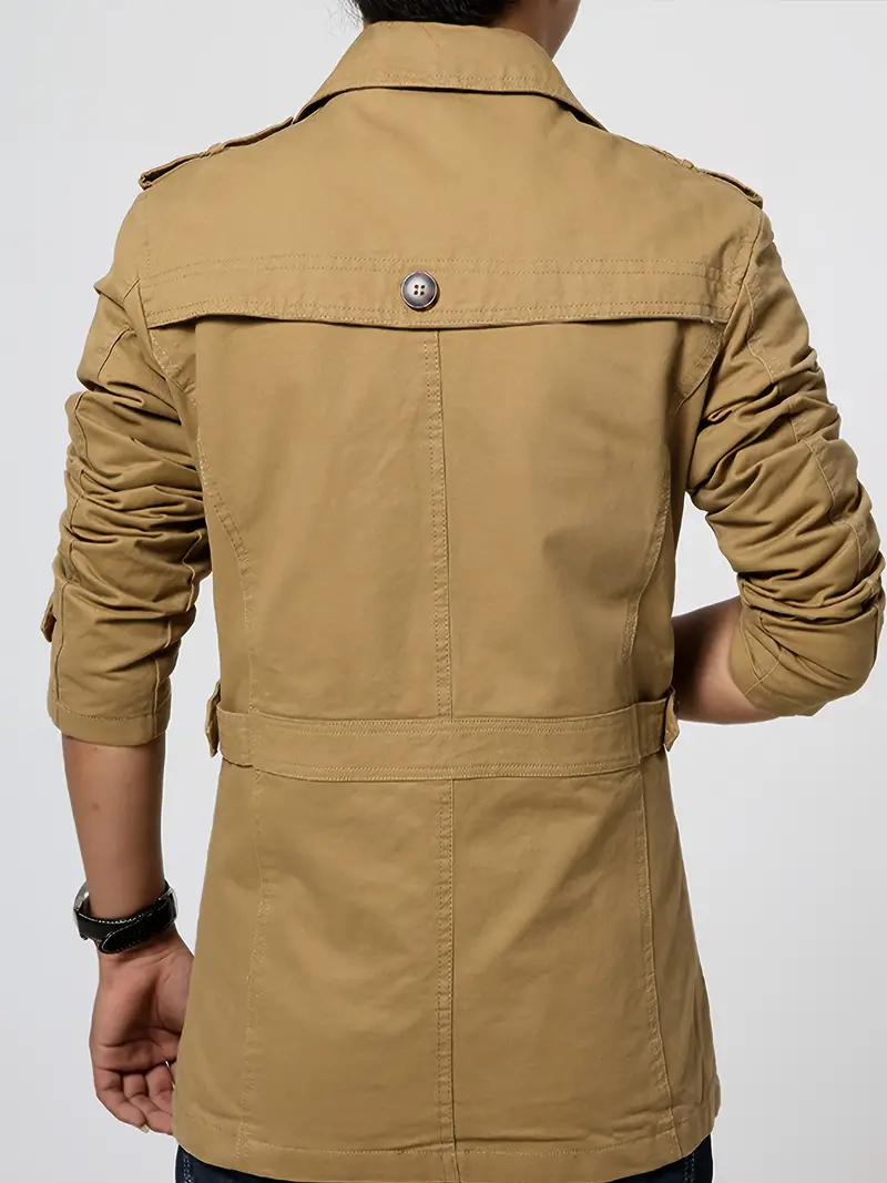 Heidi-Mode | Herren Große Größe Baumwollwindjacke für Frühling und Herbst - Image 2