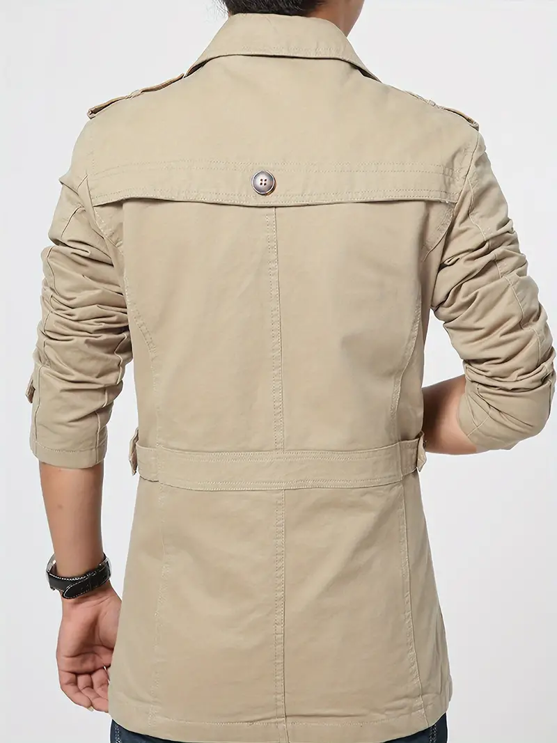 Heidi-Mode | Herren Große Größe Baumwollwindjacke für Frühling und Herbst - Image 3