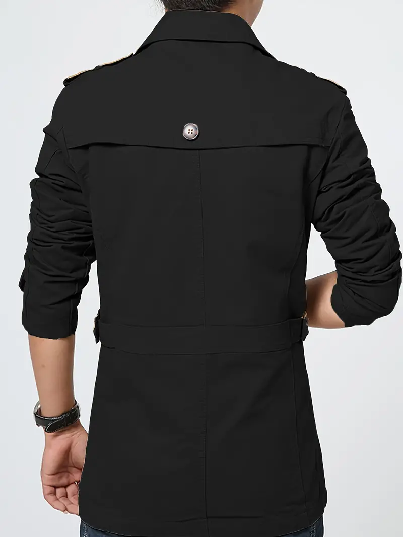 Heidi-Mode | Herren Große Größe Baumwollwindjacke für Frühling und Herbst - Image 5