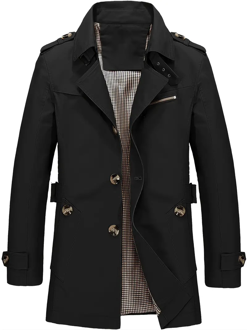 Heidi-Mode | Herren Große Größe Baumwollwindjacke für Frühling und Herbst - Image 6