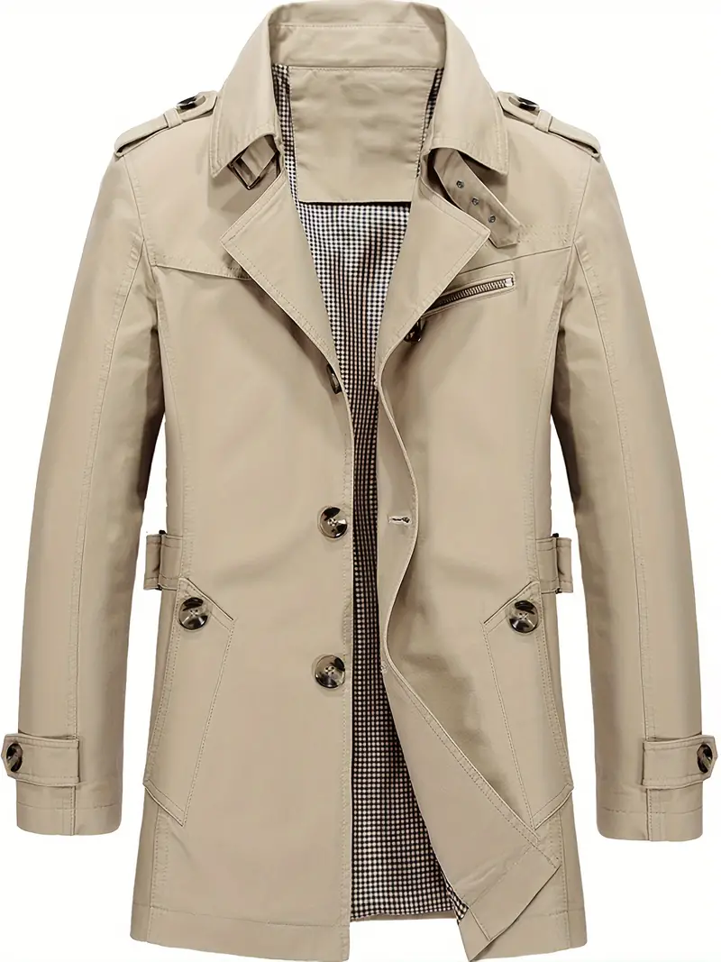 Heidi-Mode | Herren Große Größe Baumwollwindjacke für Frühling und Herbst - Image 8