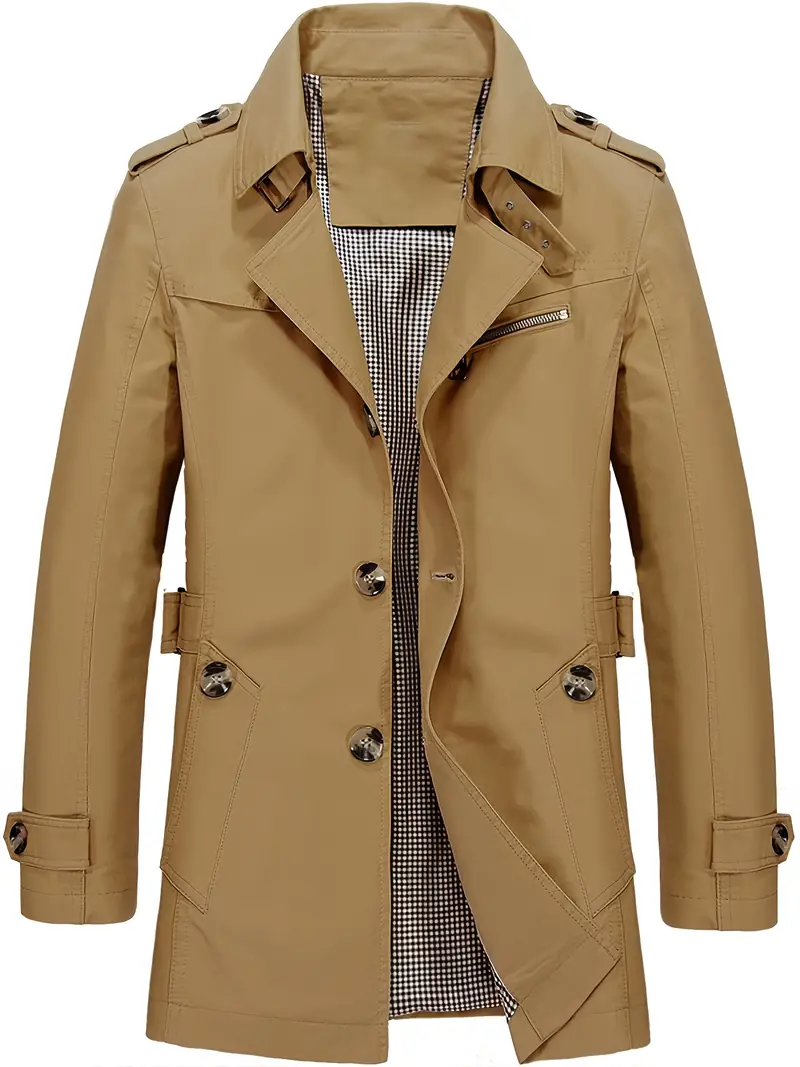Heidi-Mode | Herren Große Größe Baumwollwindjacke für Frühling und Herbst - Image 9