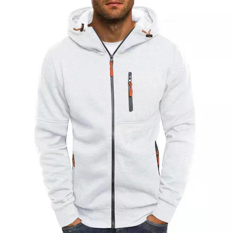 Heidi-Mode | Herren Kapuzenpulli mit Reißverschluss Schwarz Kapuzenpullover - Image 12