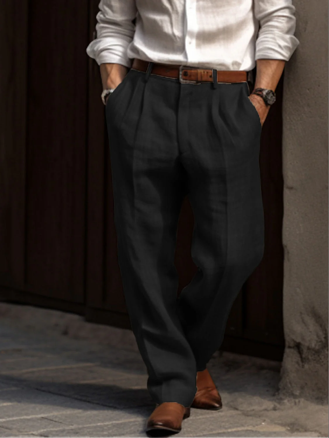 Heidi-Mode | Herren Leinenhose Klassisch, Atmungsaktiv & Vielseitig - Image 4