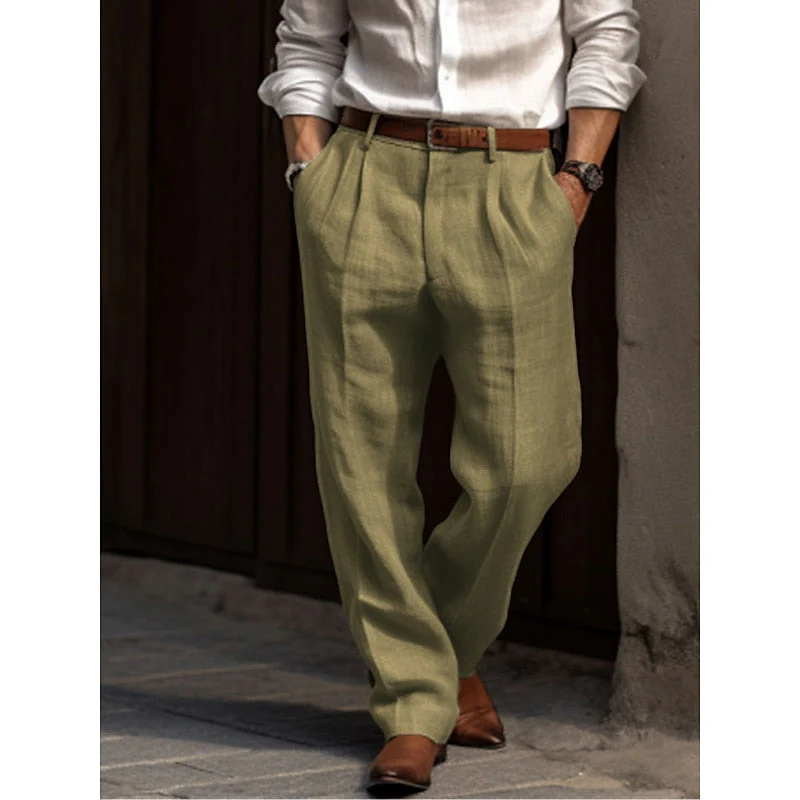 Heidi-Mode | Herren Leinenhose Klassisch, Atmungsaktiv & Vielseitig - Image 5