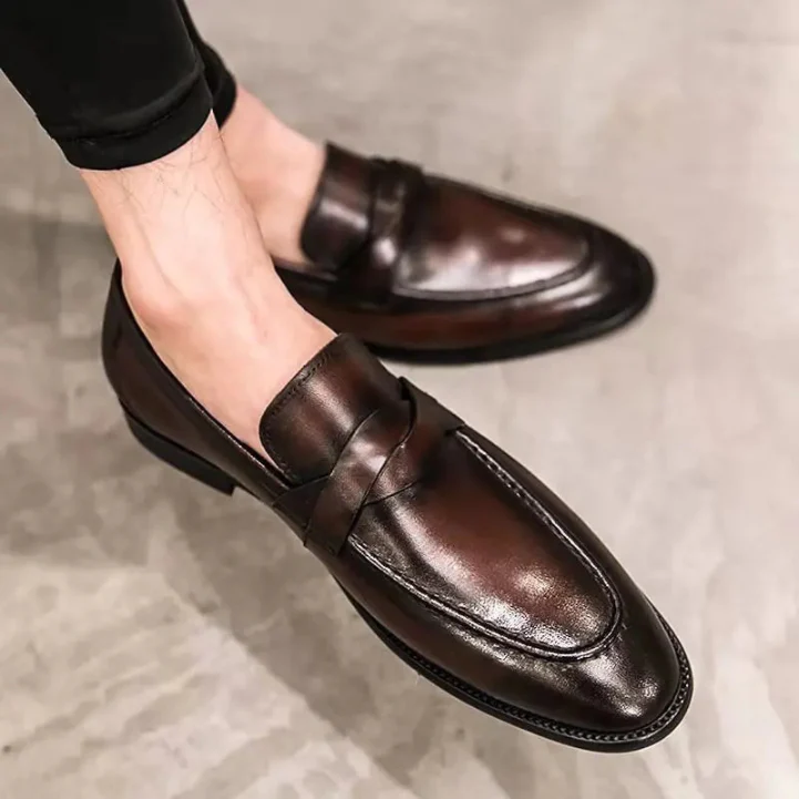 Heidi-Mode | Herren Lässig Leder Slipper Leder Slipper für Männer - Image 5
