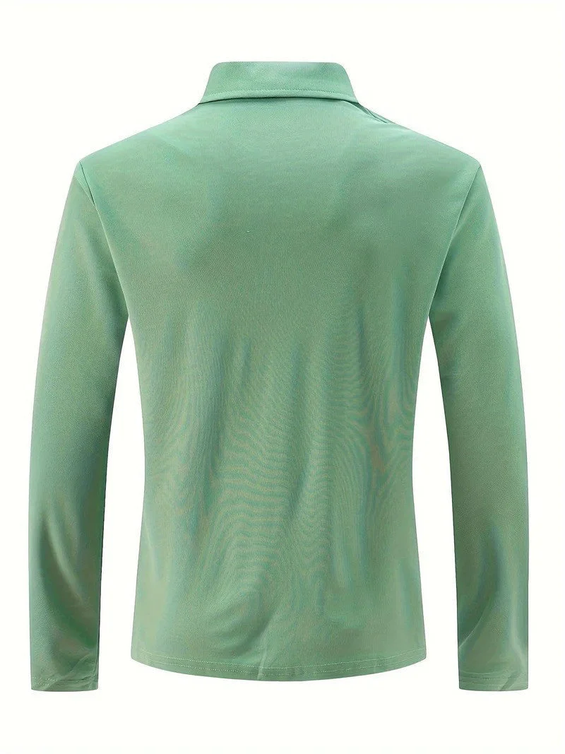 Heidi-Mode | Herren Poloshirt Langarm Klassisch - Image 2