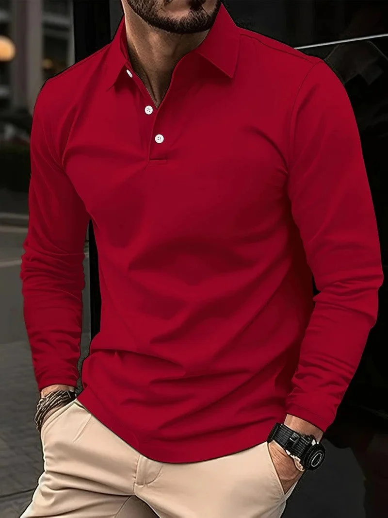 Heidi-Mode | Herren Poloshirt Langarm Klassisch - Image 8