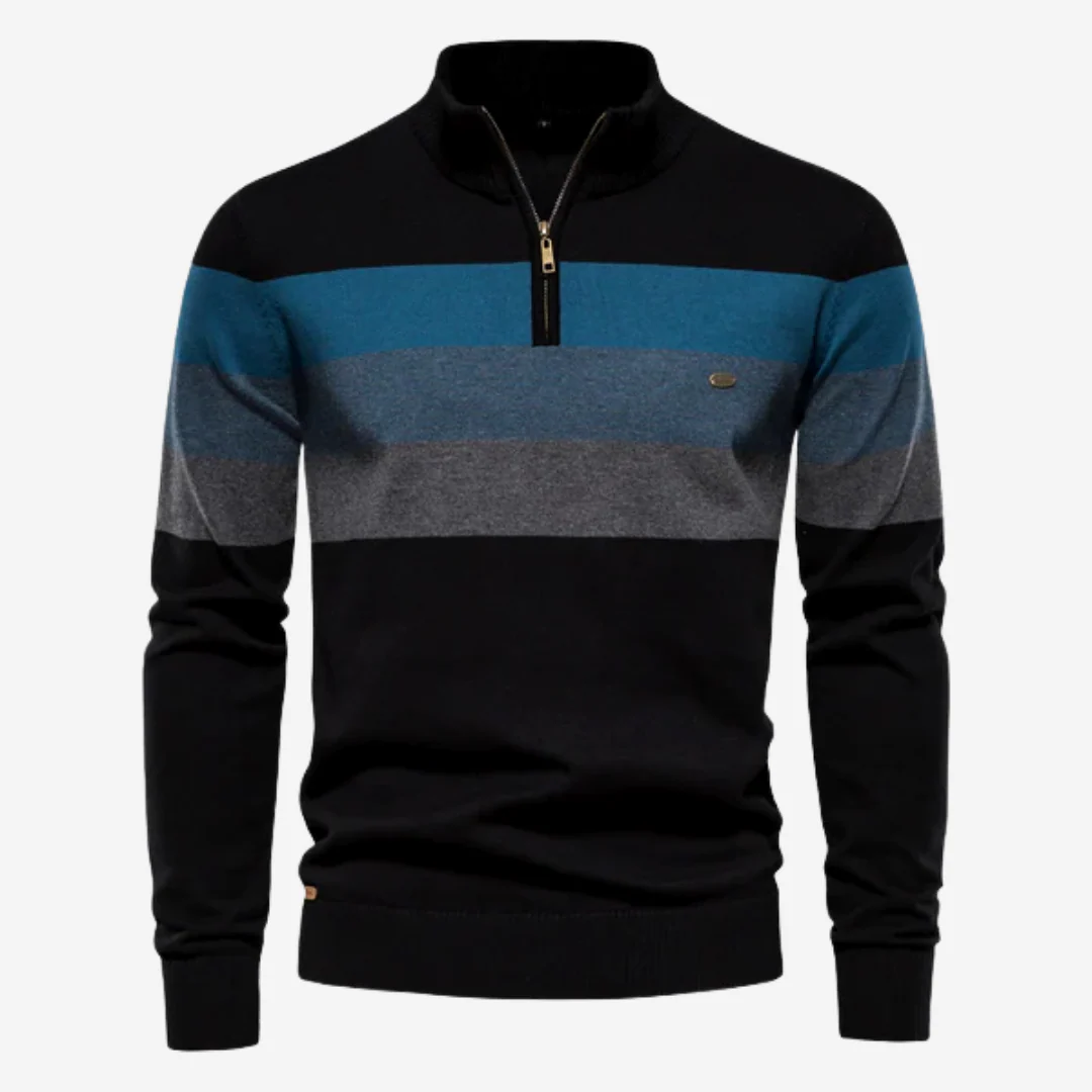 Heidi-Mode | Herren Pullover mit Halbem Reißverschluss für Trendigen Komfort - Image 4