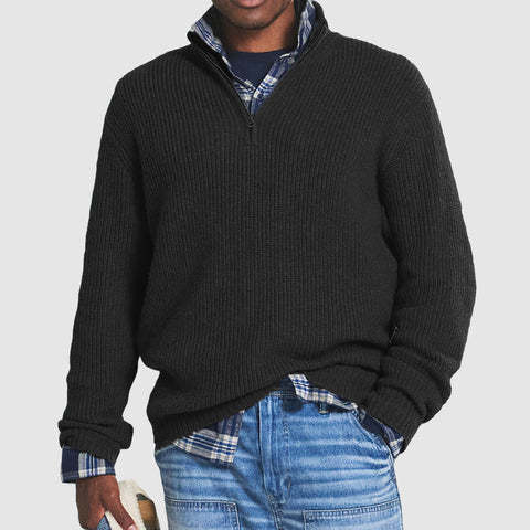Heidi-Mode | Herren Pullover mit Halbem Reißverschluss - Image 4