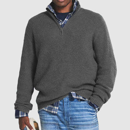 Heidi-Mode | Herren Pullover mit Halbem Reißverschluss - Image 7