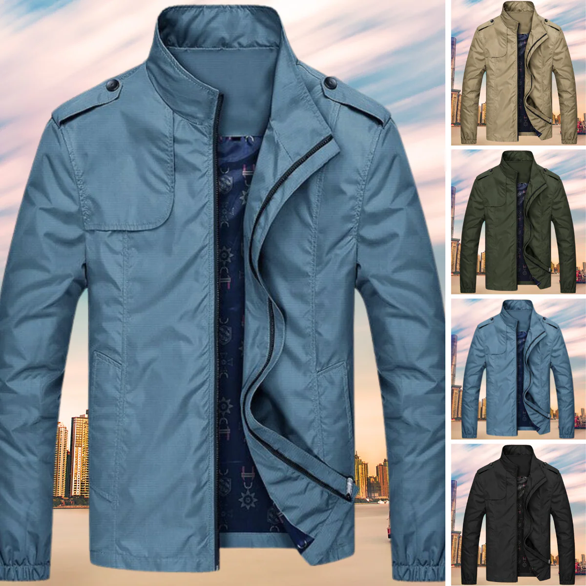 Heidi-Mode | Winddichte Herrenjacke mit Kragen - Image 2