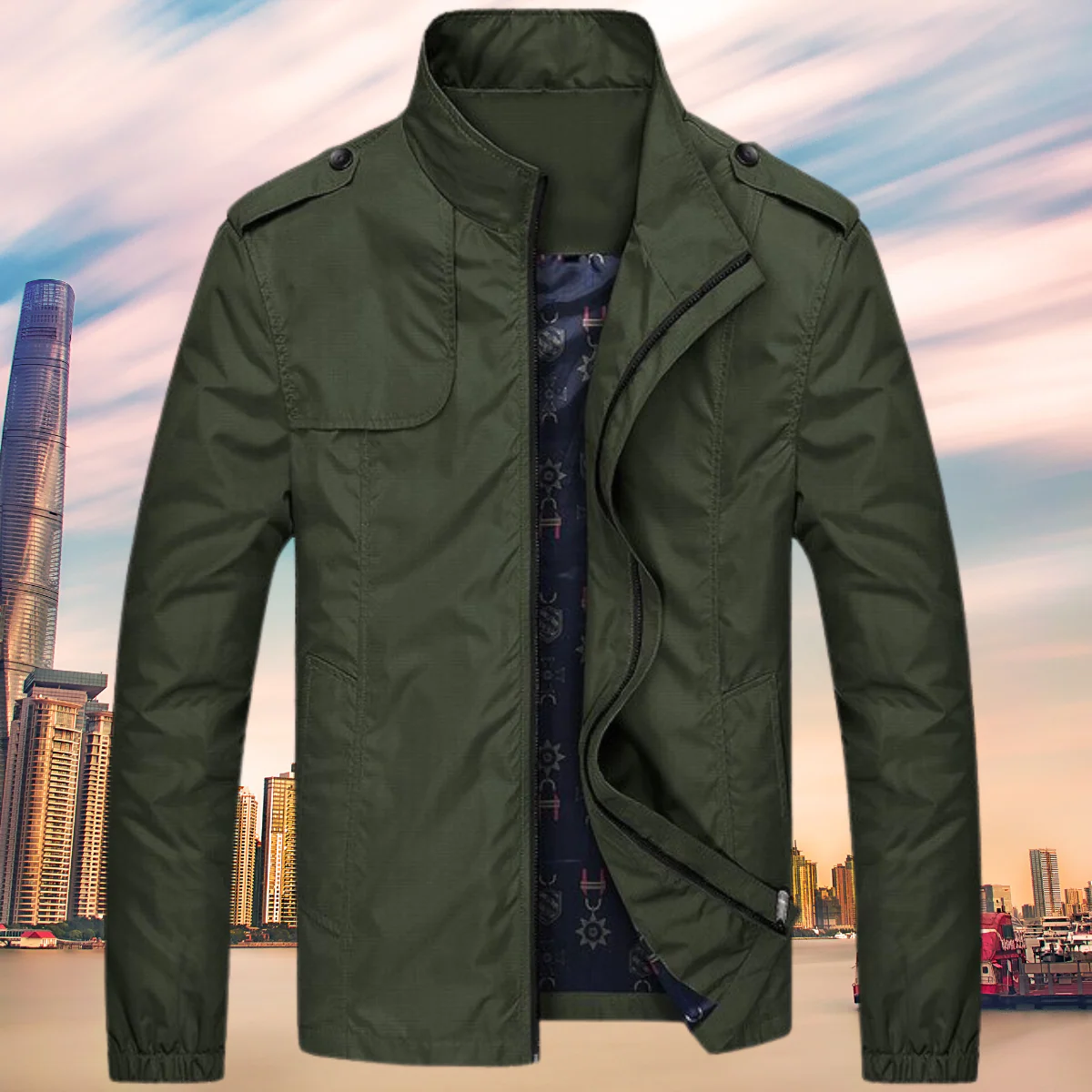 Heidi-Mode | Winddichte Herrenjacke mit Kragen - Image 4