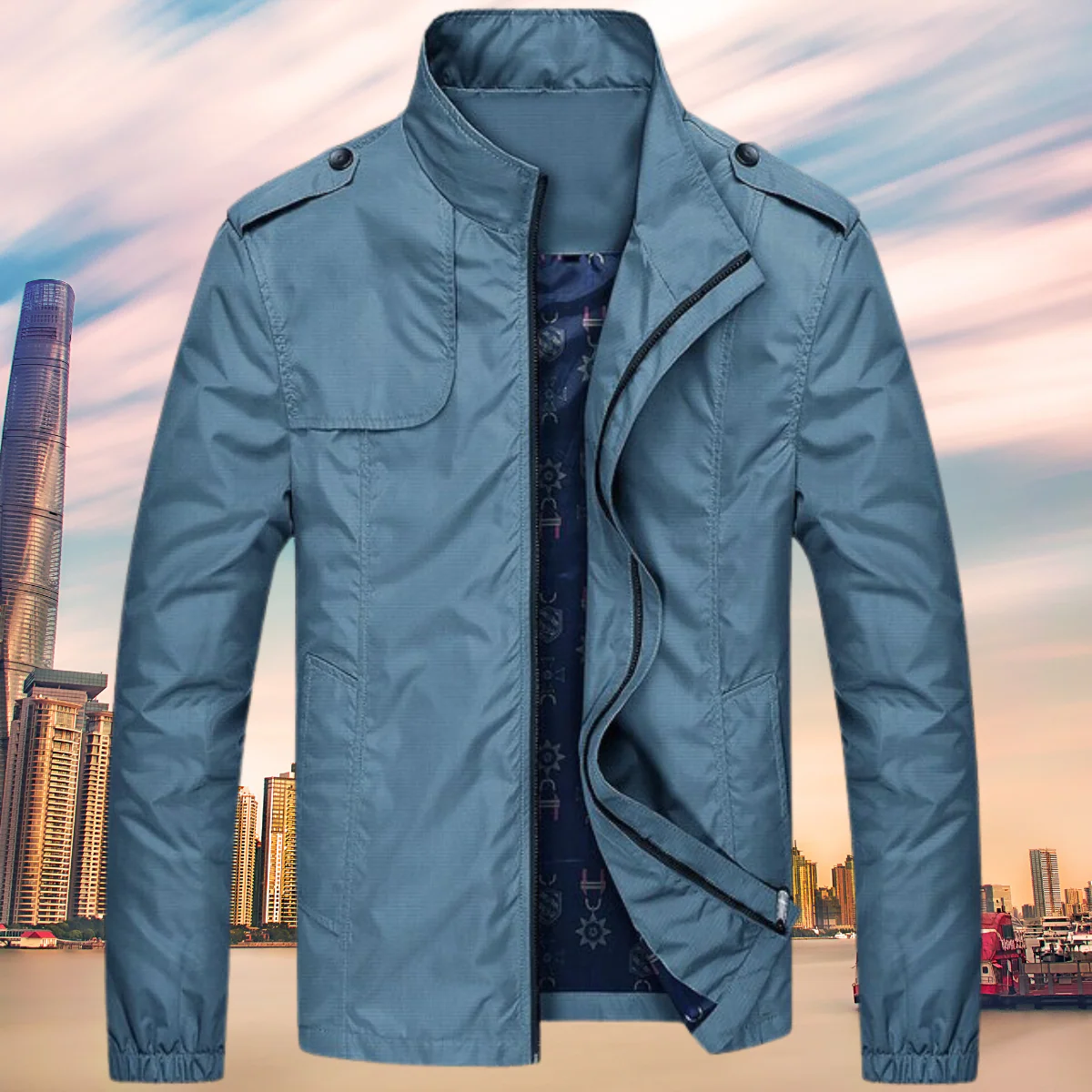 Heidi-Mode | Winddichte Herrenjacke mit Kragen - Image 5
