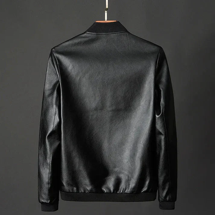 Heidi-Mode | Stylische Herren-Lederjacke aus Kunstleder mit präzisen Details