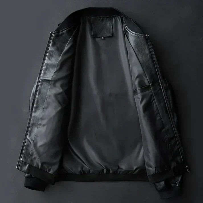 Heidi-Mode | Stylische Herren-Lederjacke aus Kunstleder mit präzisen Details - Image 2