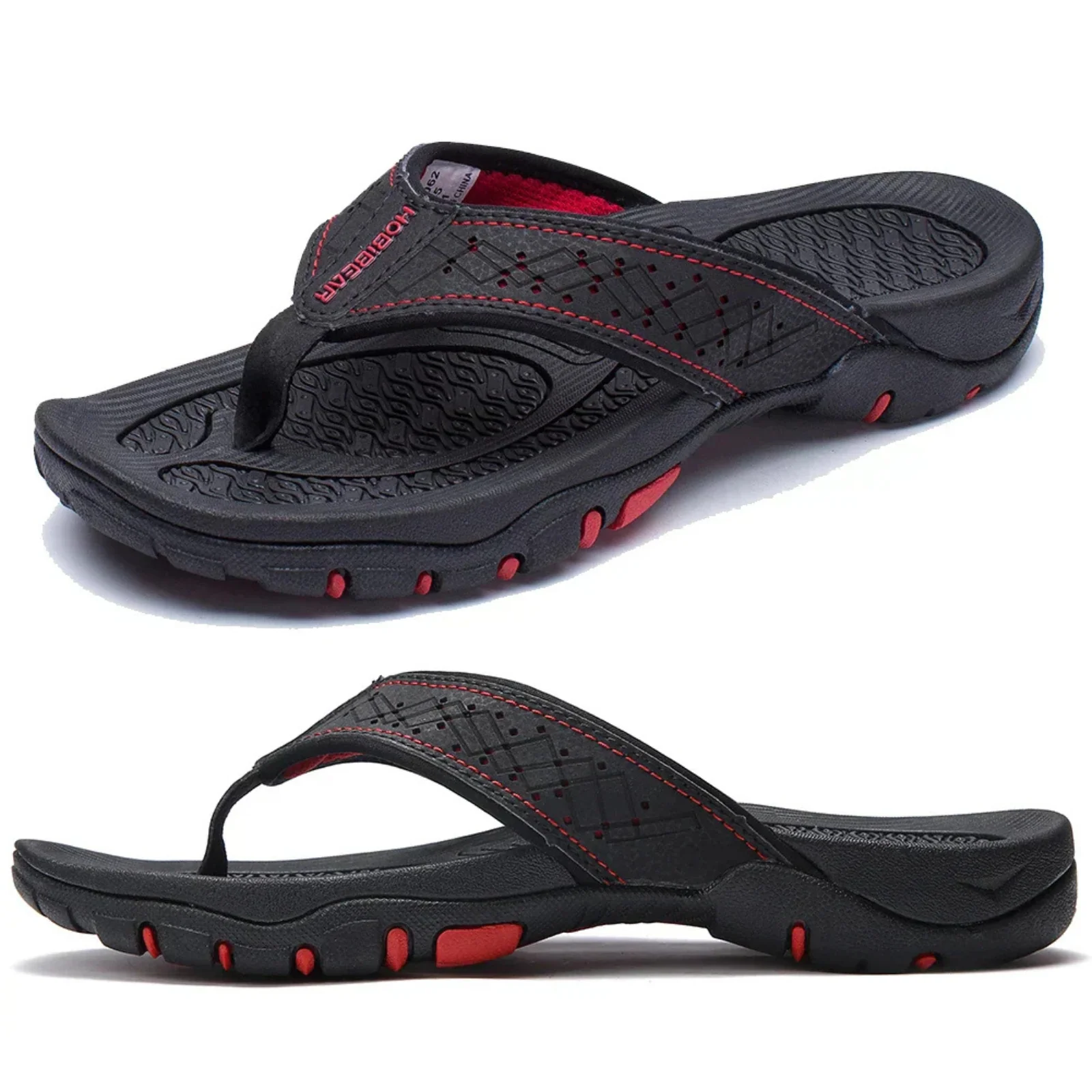 Heidi-Mode | Herren Schwarz Outdoor Sandalen Robust - Image 6