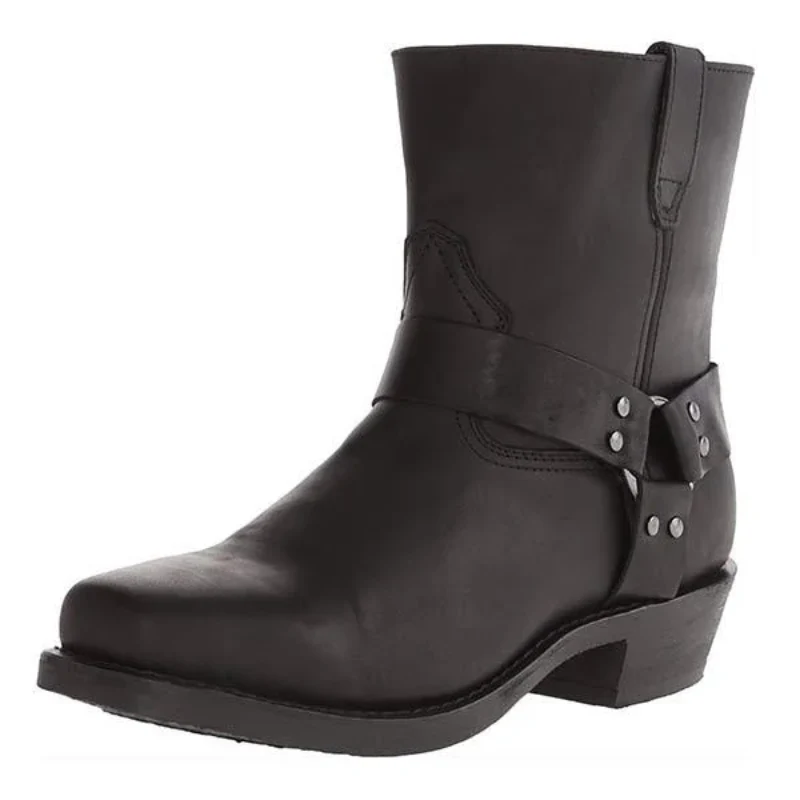 Heidi-Mode | Herren Schwarze Cowboystiefel Wildleder - Image 11