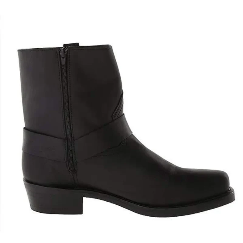 Heidi-Mode | Herren Schwarze Cowboystiefel Wildleder - Image 6