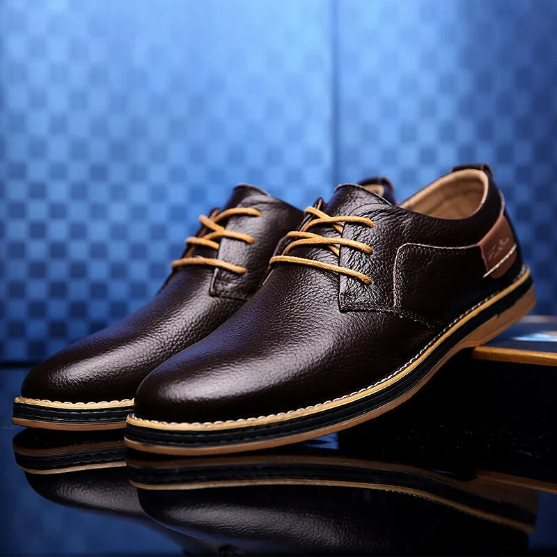 Heidi-Mode | Herren Schwarze Oxford Lederschuhe - Image 11
