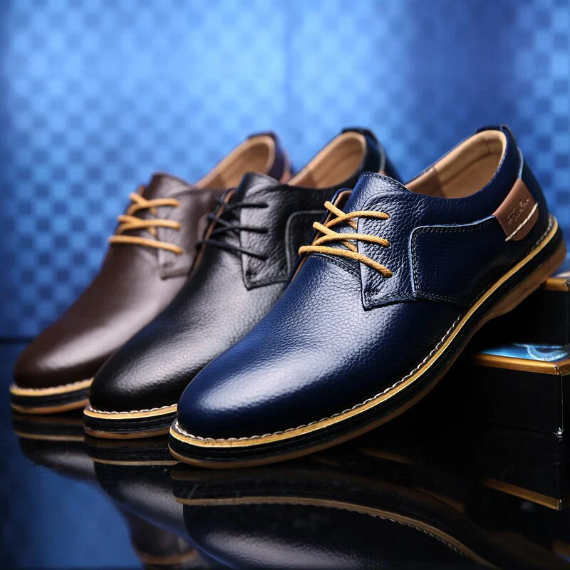 Heidi-Mode | Herren Schwarze Oxford Lederschuhe - Image 4