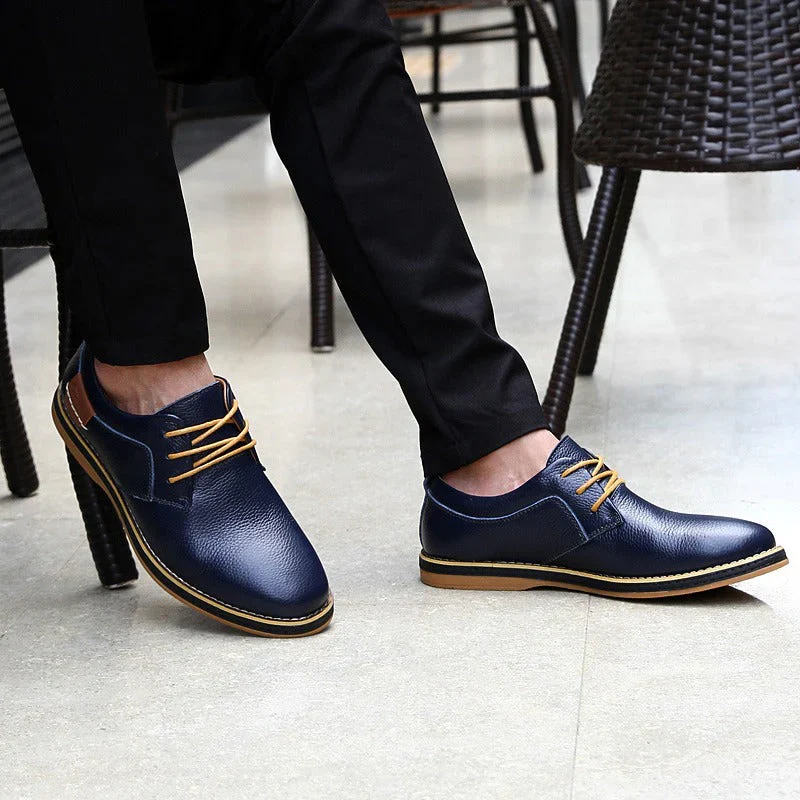 Heidi-Mode | Herren Schwarze Oxford Lederschuhe - Image 8