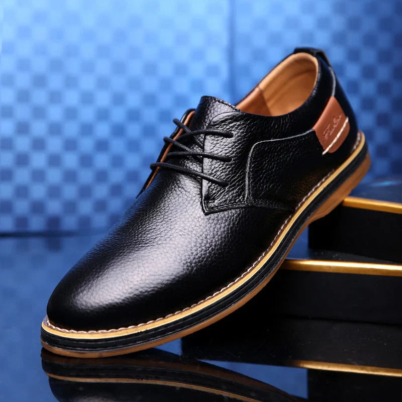 Heidi-Mode | Herren Schwarze Oxford Lederschuhe - Image 9
