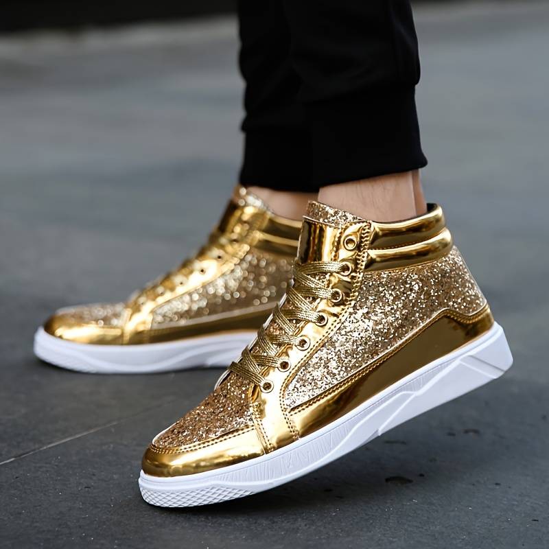 Heidi-Mode | Herren Basket Schuhe mit Glänzendem Effekt - Image 15