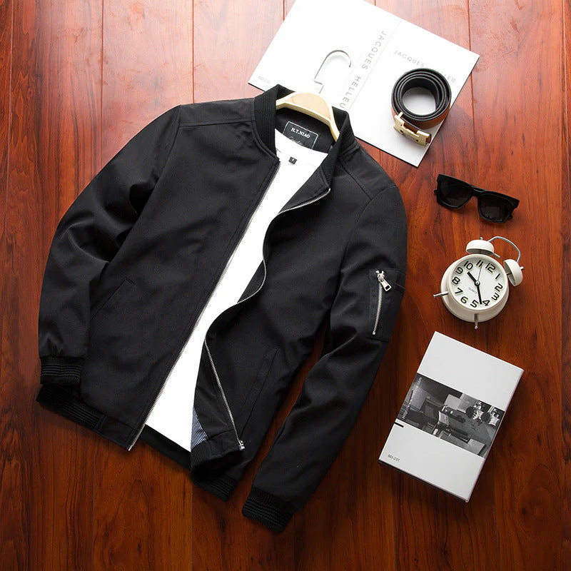 Heidi-Mode | Herren Ubergangsjacke mit Reißverschluss Am Armel - Image 9