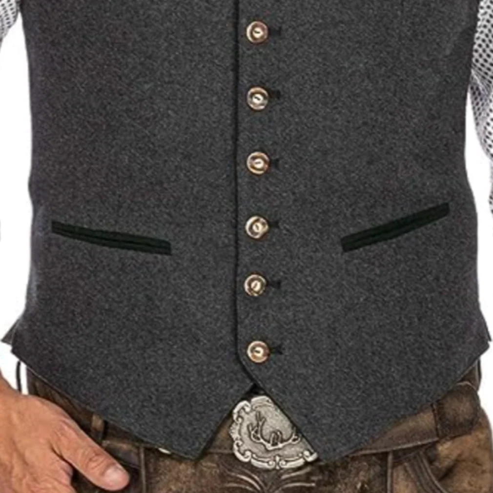Heidi-Mode | Herren Weste mit Einem Stilvollen Traditionellen Look - Image 2