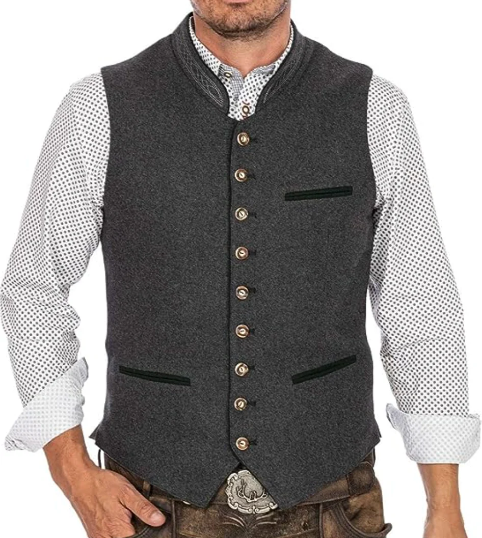 Heidi-Mode | Herren Weste mit Einem Stilvollen Traditionellen Look - Image 3