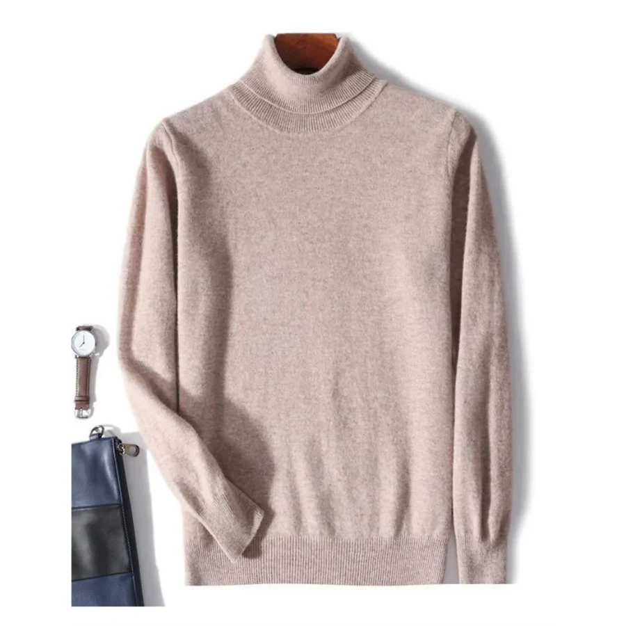 Heidi-Mode | Herren Wollpullover mit Rollkragen und Schlankem Design - Image 16