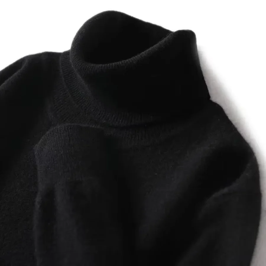 Heidi-Mode | Herren Wollpullover mit Rollkragen und Schlankem Design - Image 19