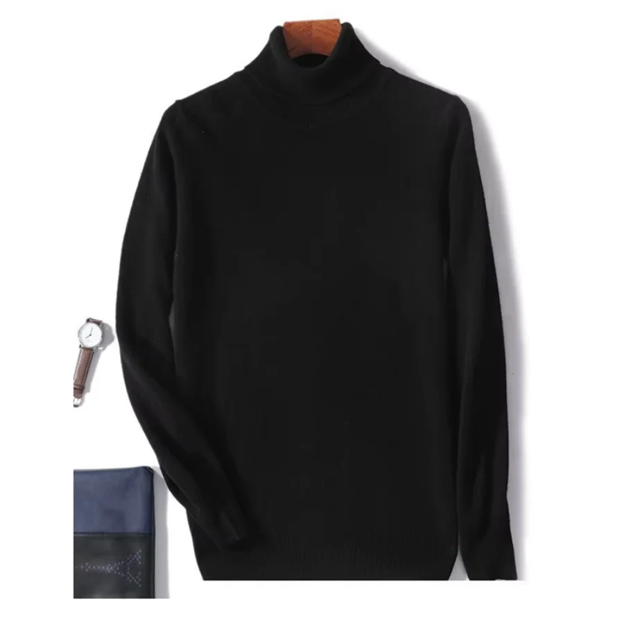 Heidi-Mode | Herren Wollpullover mit Rollkragen und Schlankem Design - Image 20