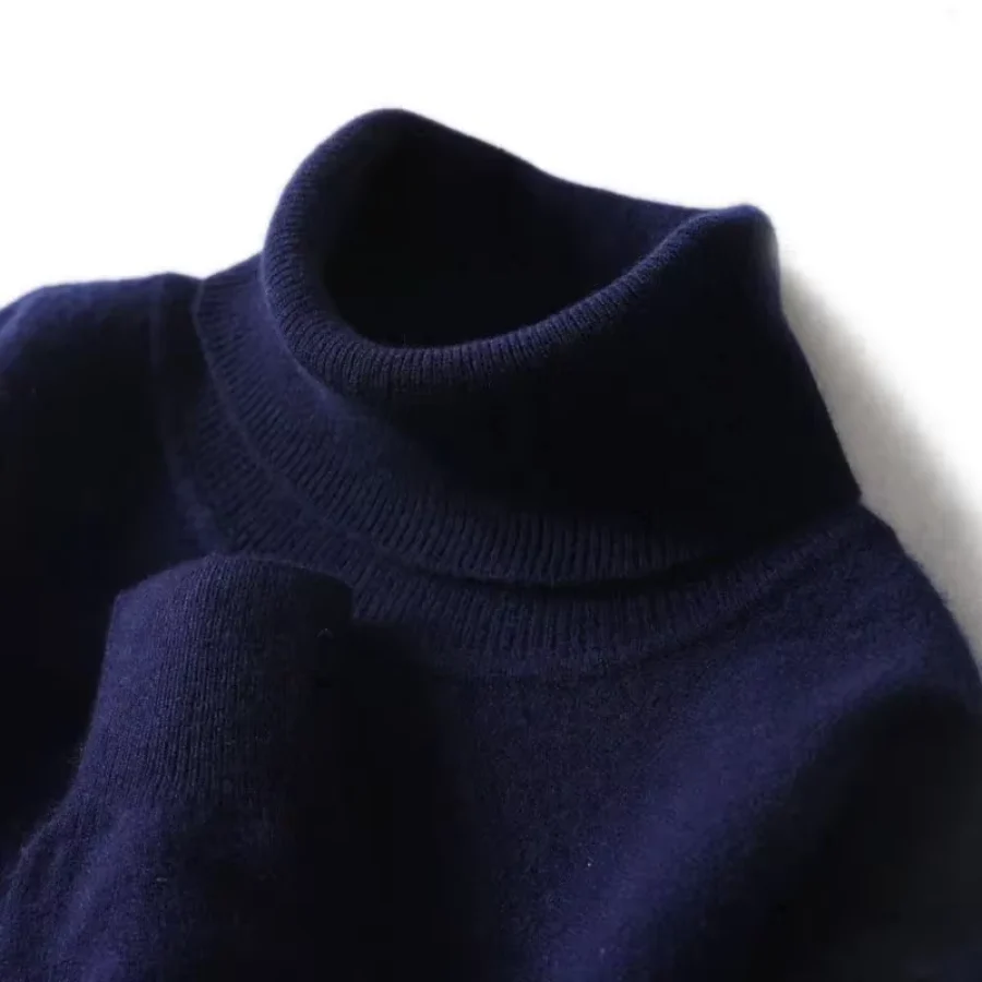 Heidi-Mode | Herren Wollpullover mit Rollkragen und Schlankem Design - Image 21
