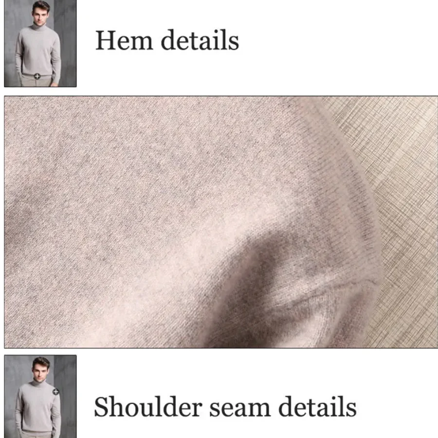 Heidi-Mode | Herren Wollpullover mit Rollkragen und Schlankem Design - Image 29