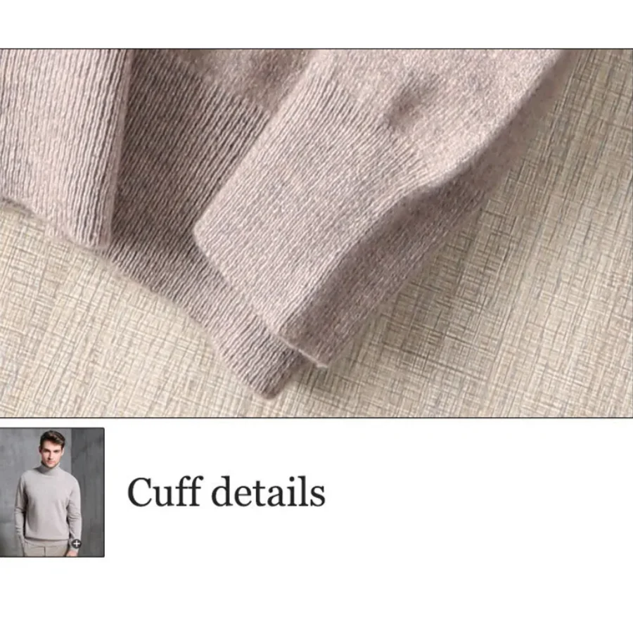 Heidi-Mode | Herren Wollpullover mit Rollkragen und Schlankem Design - Image 30